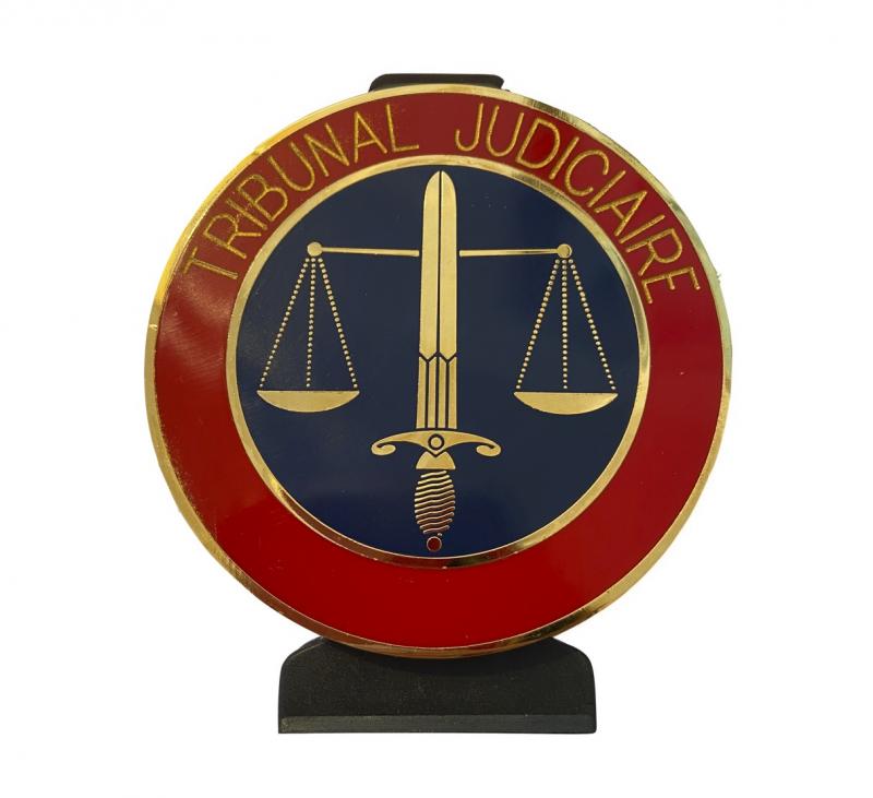 Tribunal Judiciaire - Plaque de fonction