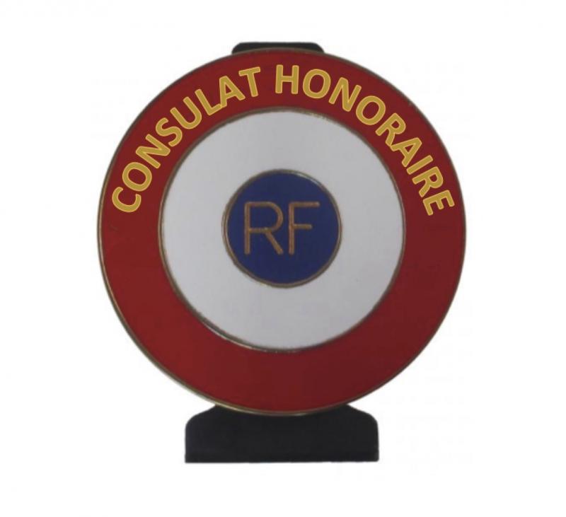 Consulat Honoraire - Cocarde métallique