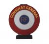 Consulat général - Cocarde métallique 