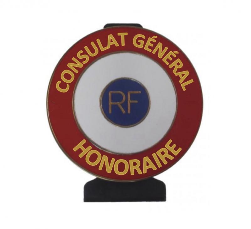 Consulat Général Honoraire - Cocarde métallique
