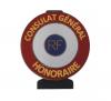 Consulat Général Honoraire - Cocarde métallique