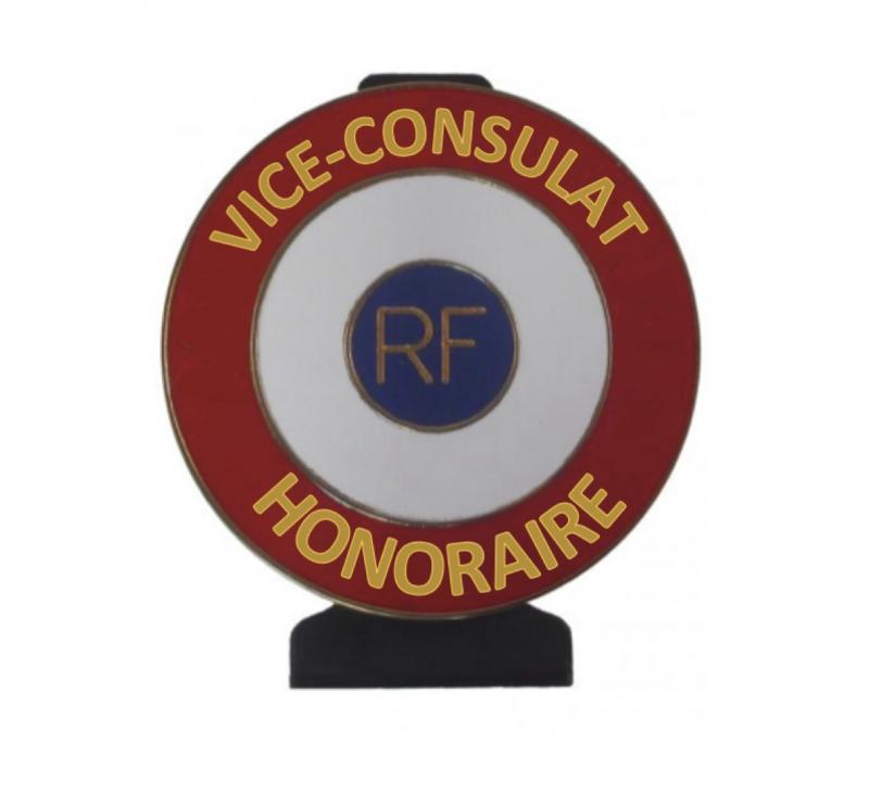 Vice-Consulat Honoraire - Cocarde Métallique