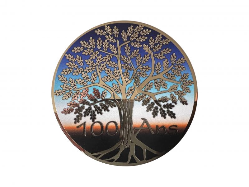 Médaille 100 ans imprimée