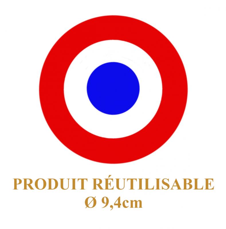 Neutre Bleu Blanc Rouge - Cocarde électrostatique