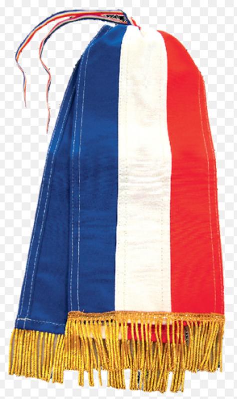 Cravate tricolore sans noeud