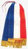 Cravate tricolore sans noeud