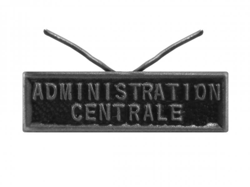 Administration centrale (argent agrafe réduction)