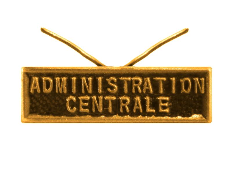 Administration centrale (or agrafe réduction)