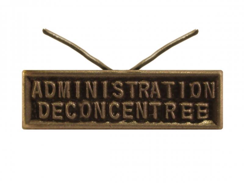 Administration déconcentrée (bronze agrafe réduction)