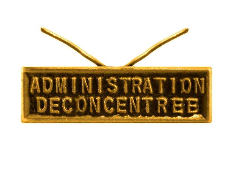 Administration déconcentrée (or agrafe réduction)
