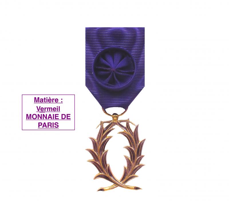 Palmes Académiques Officier Ordonnance
