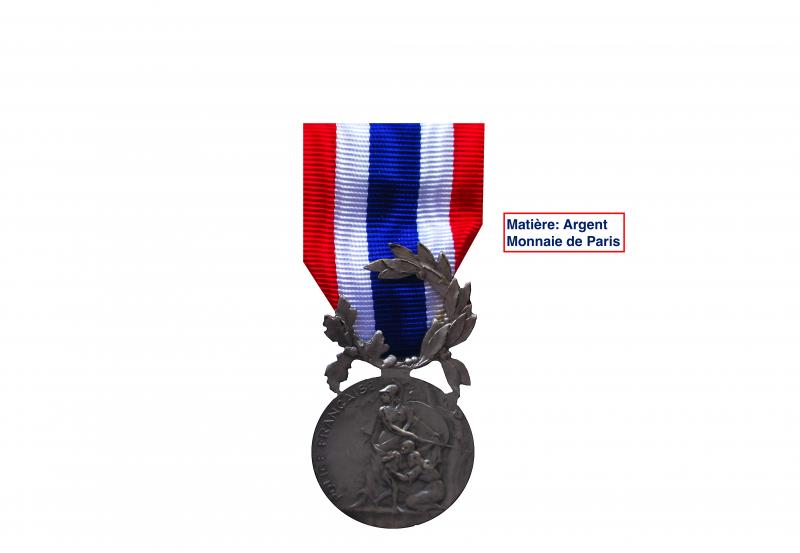 Médaille d Honneur de la Police Classe Argent - 20 ans - Ordonnance