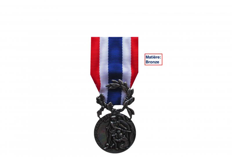 Médaille d Honneur de la Police Classe Argent - 20 ans - Ordonnance