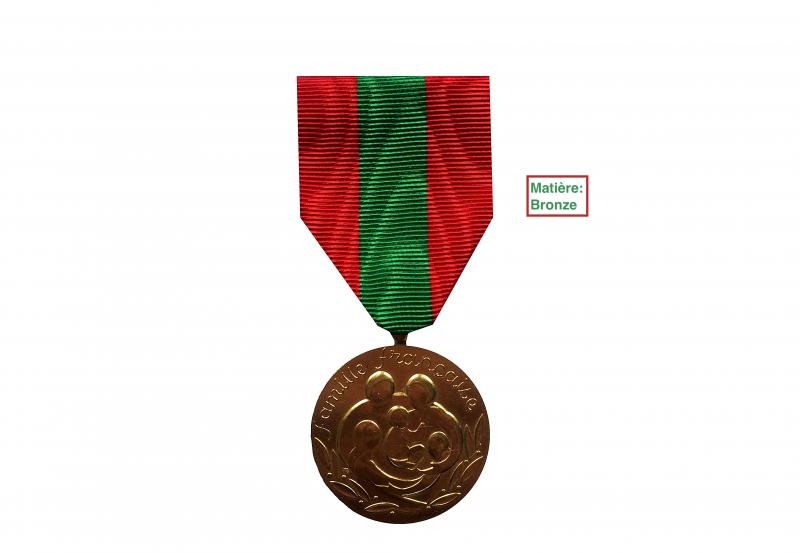 Médaille de la Famille ANCIEN MODÈLE - Grade Bronze - Ordonnance