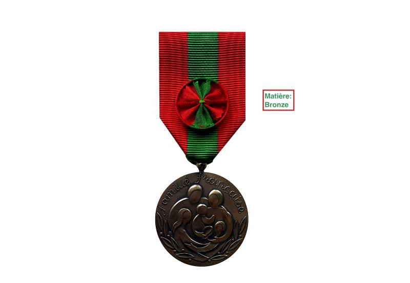 Médaille de la Famille ANCIEN MODELE - Grade Argent - Ordonnance