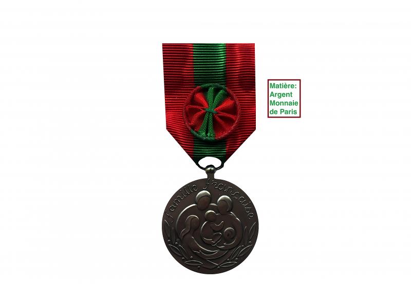 Médaille de la Famille ANCIEN MODELE - Grade Argent - Ordonnance