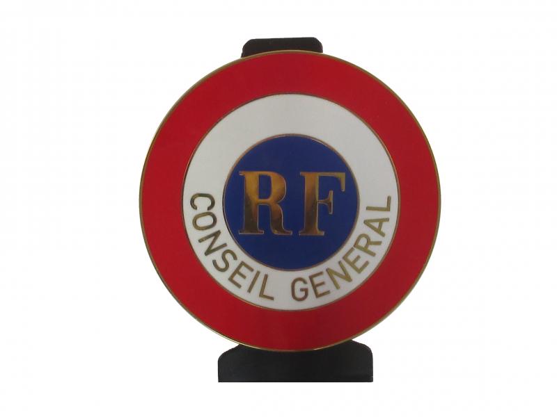 Conseil Général - Cocarde métallique 