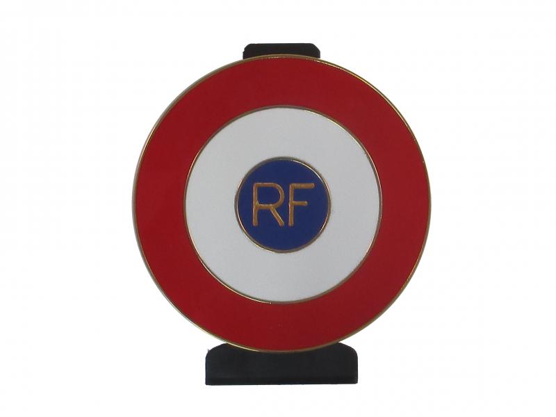 Neutre Bleu Blanc Rouge  RF - Cocarde métallique 
