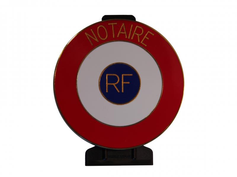 Notaire - Cocarde métallique